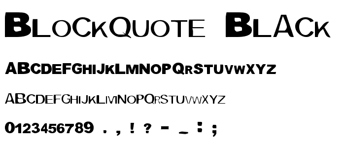 Blockquote Black font